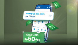 Isi Saldo Rekening, Dapatkan Voucher GrabGifts Rp50 Ribu 