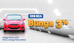 KKB BCA - Bunga KKB BCA 3% flat.p.a tenor hingga 3 tahun