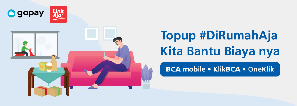 BCA - Enjoy Top-Up Ease from BCA while #DiRumahAja